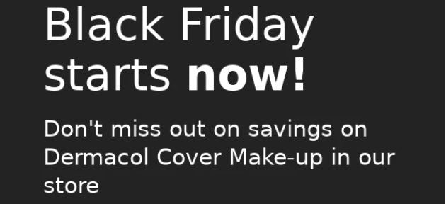 Best black friday beauty deals 2021! Dermacol Cover for 9.99 USD ❤