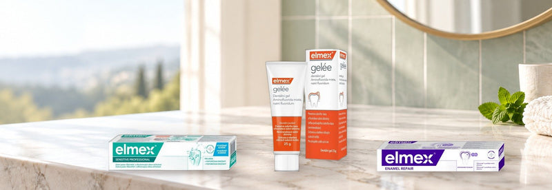 Elmex Sensitive Professional, Elmex Gelee amine fluoride gel and Elmex Opti-namel