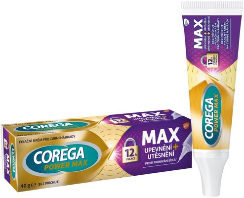 Corega Power Max Hold and Seal denture adhesive cream 40 g