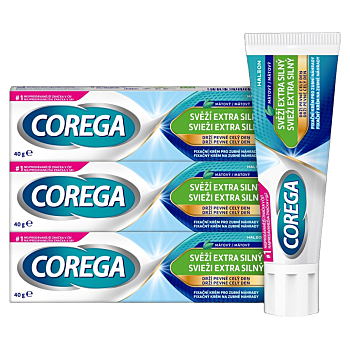 Corega Fresh Breath Extra Strong Adhesive Cream Triple Pack