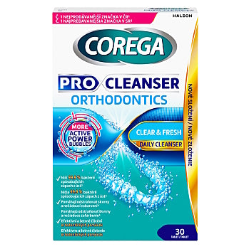 Corega Pro Cleanser Orthodontics Tablets