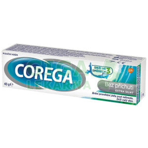 Corega Flavour Free Extra Strong denture adhesive cream 40 g