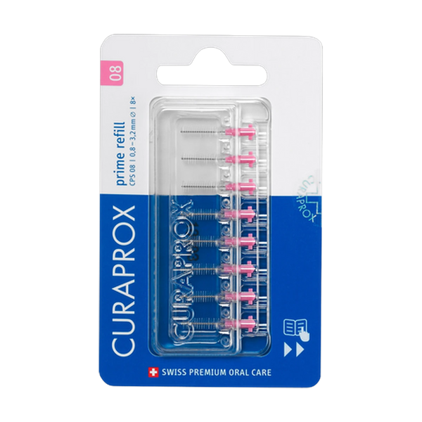 Curaprox CPS 08 Prime refill interdental brushes 8 pcs