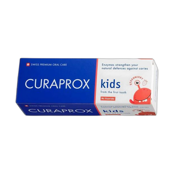 Curaprox Kids Strawberry fluoride-free toothpaste
