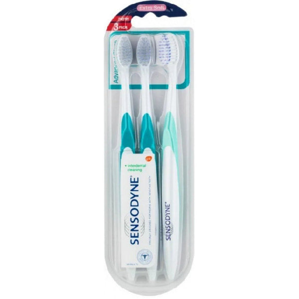 Sensodyne Advanced Clean Extra Soft toothbrush triopack 3 pcs