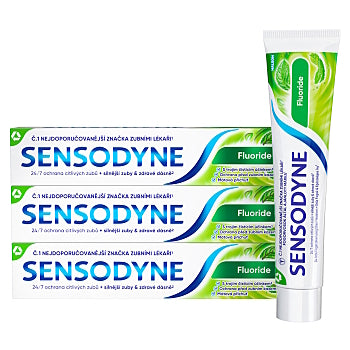 Sensodyne Fluoride toothpaste tripack 3 x 75 ml