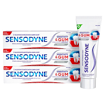Sensodyne Sensitivity and Gum Whitening toothpaste tripack 3 x 75 ml