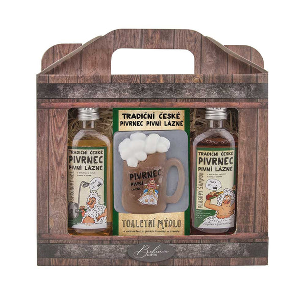 Bohemia Gifts - Pivrnec Set - Gel 100ml, Soap 85g And Shampoo 100ml