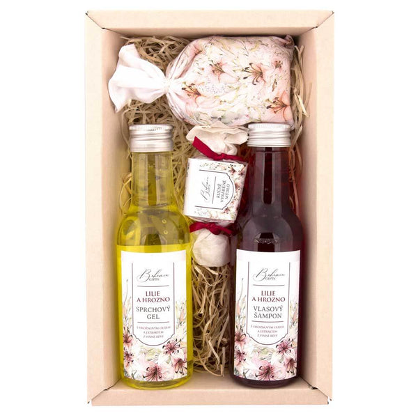 Regalos Bohemia - Set de Cosméticos de Vino - Gel, Champú, Jabón y Sal
