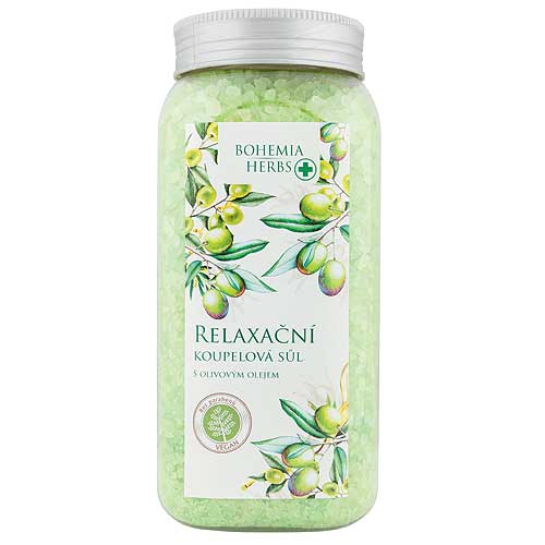 Bohemia Gifts - Sal de Baño de Hierbas 900 G - Oliva