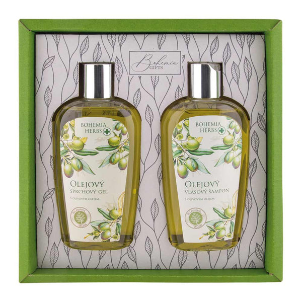 Bohemia Gifts: Kosmetikset - Gel 250ml Und Shampoo 250ml - Olive