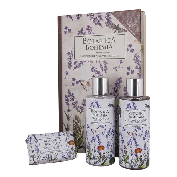 Bohemia Gifts - Bohemia Botanica Set Gel 200ml, Shampoo 200ml And Soap 100g - Lavender