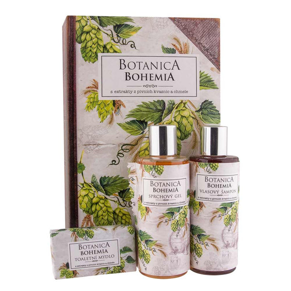 Bohemia Botanica Set Gel 200ml, Shampoo 200ml And Soap 100g - Hops And Grain