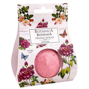 Bohemia Gifts - Bola de Baño Espumosa Botanica 100 G - Rosa Mosqueta y Rosa