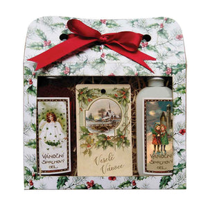 هدايا بوهيميا - مجموعة مستحضرات تجميل عيد الميلاد - عيد ميلاد سعيد (تفاح وقرفة)