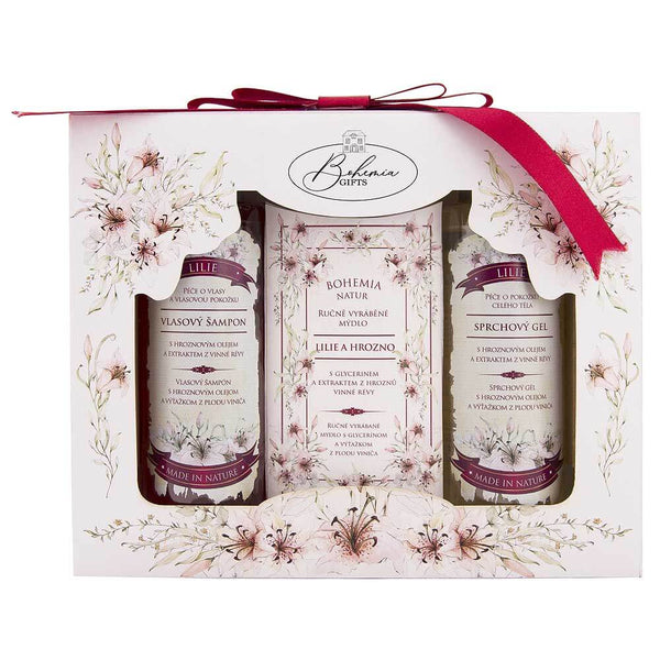 Bohemia Gifts - Cosmetic Set Wine Spa - Gel, Soap And Shampoo