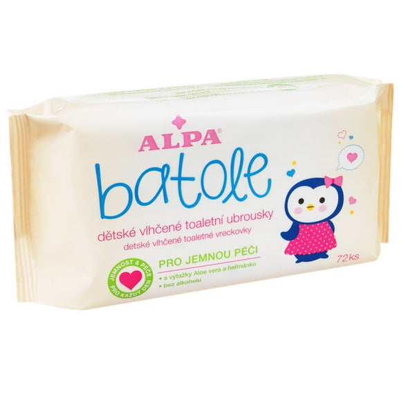 Toallitas húmedas para bebés Alpa Batole con aloe vera