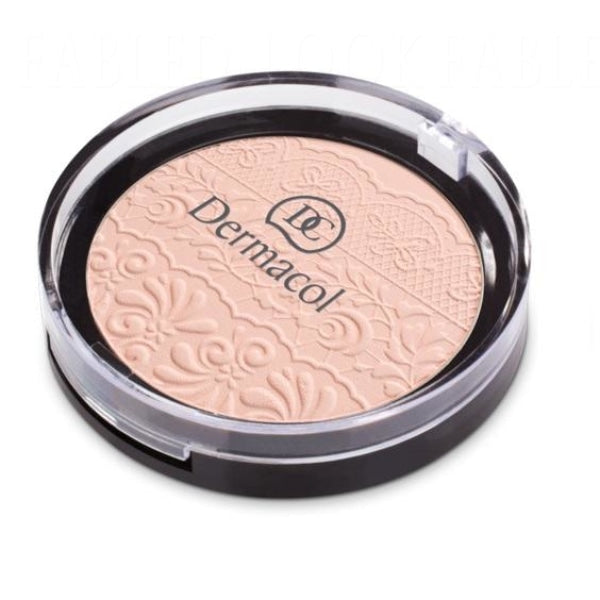 Compact Powder With Lace Relief Powder