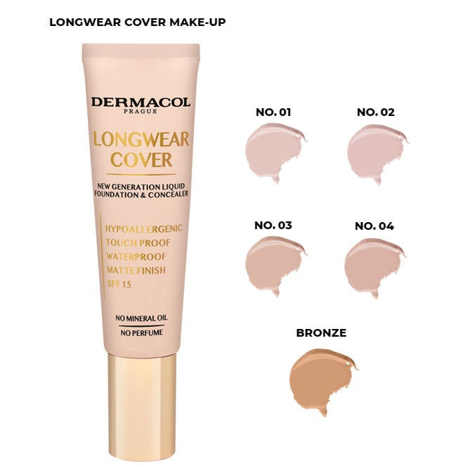 blad scene Alfabetisk orden Dermacol Longwear Cover Foundation and Concealer | Face Make-up – Fabled  Look
